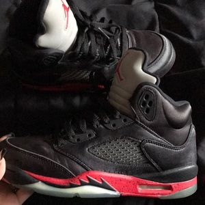 Jordan Bred Satin 5s